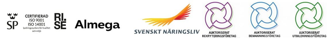 Auktoriserad rekrytering och bemanningsföretag samt utbildning